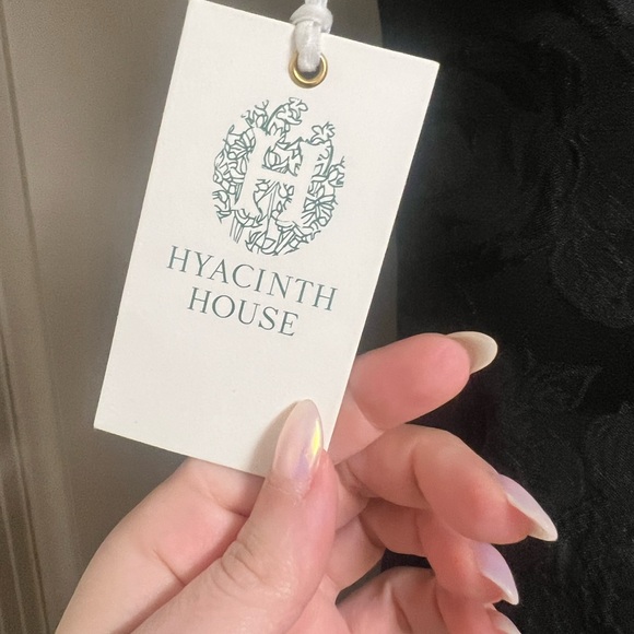 TUCKERNUCK HYACINTH HOUSE Black Jacquard Tanya Mini Dress XS NWT - Picture 8 of 9